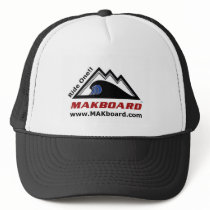 Makboard Snowboard Promotional Hat - Black by delta30 Makboard Snowboard Promotional Hat - Black