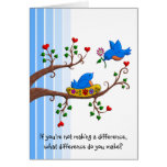 Make A Difference Greeting Card