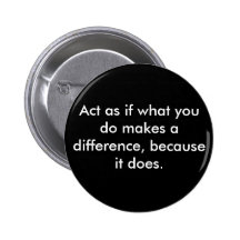 Make a difference. pinback button