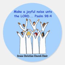 Make A Joyful Noise Christian Stickers