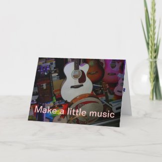 make a little music greeting card