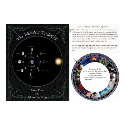 Make a MAAT Tarot Moon Sign scope poster by juliecucciawatts