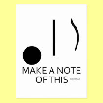 Make A Note of This postcards