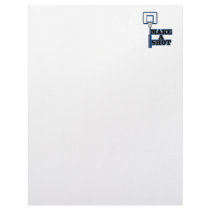 make a shot basetball net custom letterhead