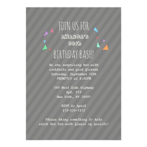 Make a Wish Party Invitation