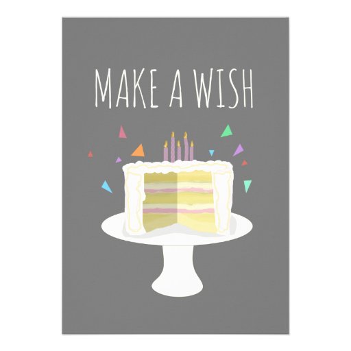 Make a Wish Party Invitation