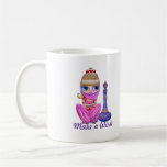 Make a Wish Pink Genie Girl and Her Magic Bottle Coffee Mugs