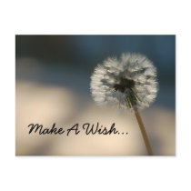 Make A Wish Postcard by pulsDesign Make A Wish Postcard