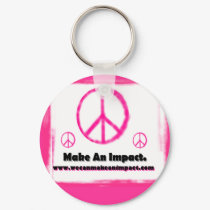 Make An Impact Peace keychains