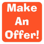 Make An Offer Garage Sale Stickers stickers