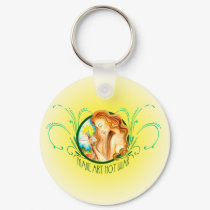Make Art Not War keychains