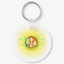 Make Art Not War keychains