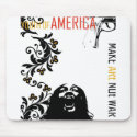 Make Art Not War mousepads