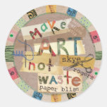 Make Art Not Waste Stickers