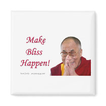 Make Bliss Happen! Fridge Magnet
