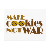 Make Cookies Not War Post Card