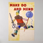Make Do And Mend poster, 1939-1945