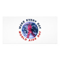 Make Every Day World AIDS Day Photo Card Template