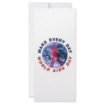 Make Every Day World AIDS Day Custom Rack Card