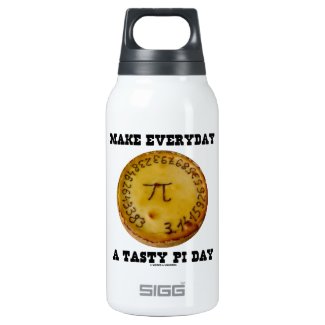 Make Everyday A Tasty Pi Day (Pi On Baked Pie) SIGG Thermo 0.3L Insulated Bottle