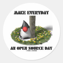 Make Everyday An Open Source Day (Duke) Round Sticker