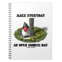 Make Everyday An Open Source Day (Java Duke) Spiral Notebooks