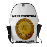Make Everyday March 14th (Pi On A Pie) Messenger Bag