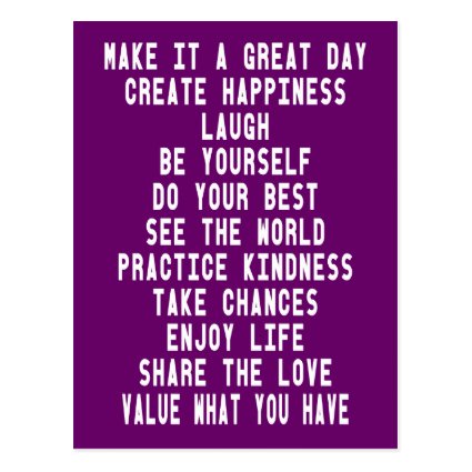 Make It A Great Day Graphic Design By Artinspired Postcards