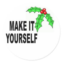 Make It Yourself Christmas Holly & Berries Stickers