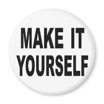 Make It Yourself Custom Round Magnets