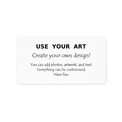 Make it yourself labels stickers use your art