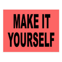 Make It Yourself Postcard Invitation