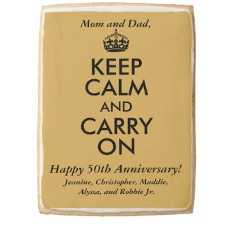 Make Keep Calm Personalized 50th Anniversary Gift