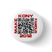 Make Kony Famous 2012 Video QR Code Joseph Kony Pin