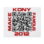 Make Kony Famous 2012 Video QR Code Joseph Kony Flyer Design