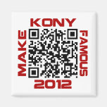 Make Kony Famous 2012 Video QR Code Joseph Kony Refrigerator Magnets