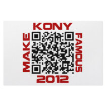 Make Kony Famous 2012 Video QR Code Joseph Kony Customized Stationery