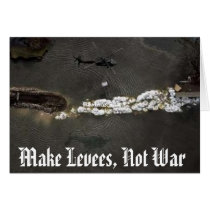 Make Levees, Not War cards by K_and_B_Purple Make Levees, Not War cards