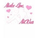 Make Love Not War (dark) t-shirts