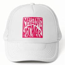 Make Love, Not War - Hippie Design for Peace Mesh Hat