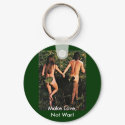 Make Love, Not War! keychains