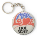 Make Love Not War keychains