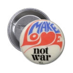 Make Love Not War Pinback Buttons