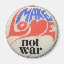Make Love Not War Refrigerator Magnet