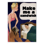 Make me a sandwich greeting cards