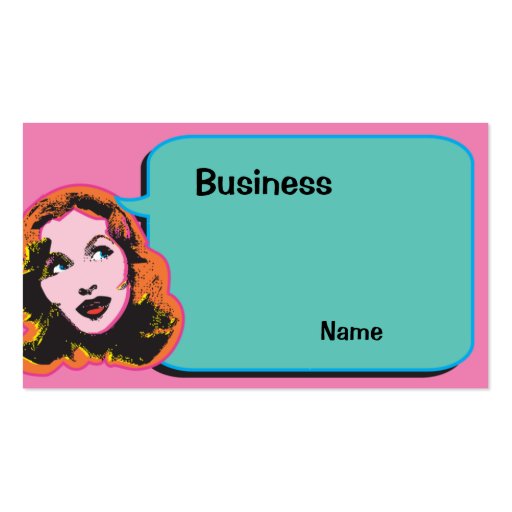 Make Me Laugh Business Card (front side)