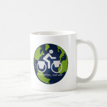 Make miles, not war coffee mugs