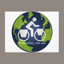 Make miles, not war postcards
