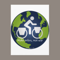 Make miles, not war postcards