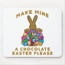 Make Mine A Chocolate Easter Mouse Mats